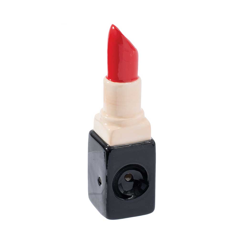 WACKY BOWLZ ~  Lipstick Ceramic Pipe