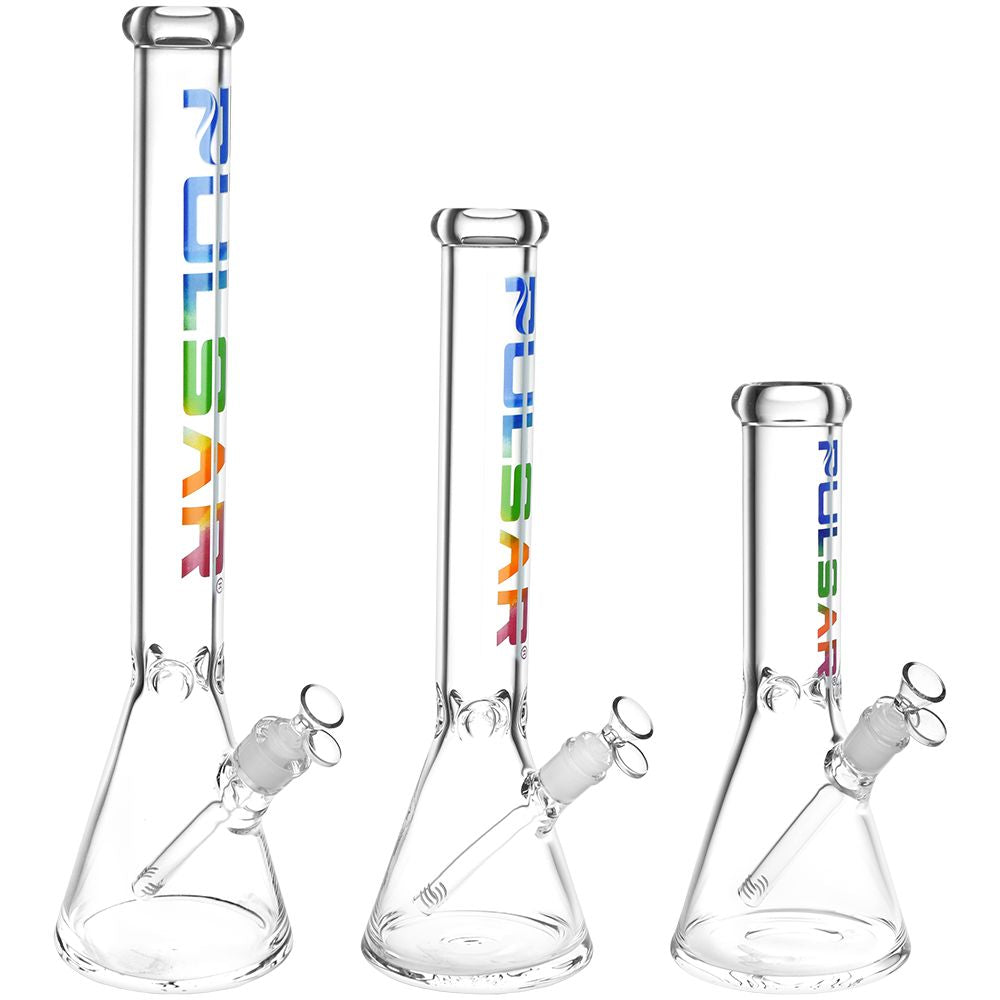 Pulsar ~ Illustrious Glass Beaker Water Pipe | 14mm F | Colors Vary