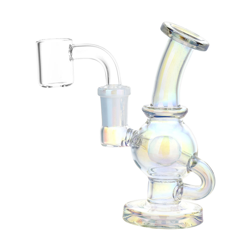 Pulsar ~ Visible Spectrum Electroplated Glass Ball Rig - 4.75" / 14mm F / Colors Vary