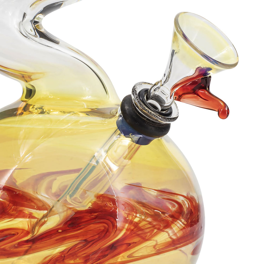 LA Pipes - "Switchback" Bubble Base Bong