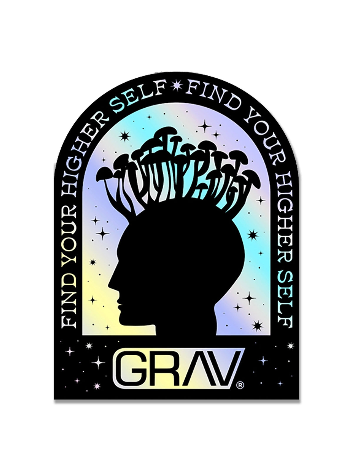 GRAV® > Hologram Sticker - Pack of 5