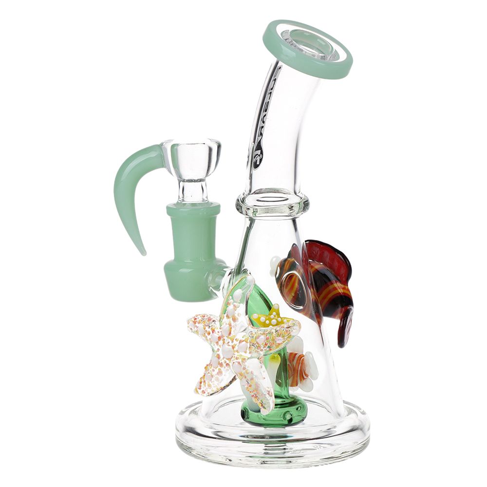 Pulsar ~ Just Keep Swimming Glass Water Pipe - 6.5" / 14mm F