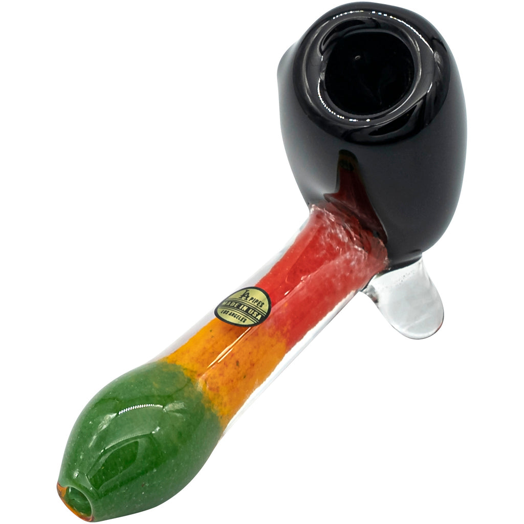 LA Pipes - "Sattdown Rasta" Sherlock Glass Pipe
