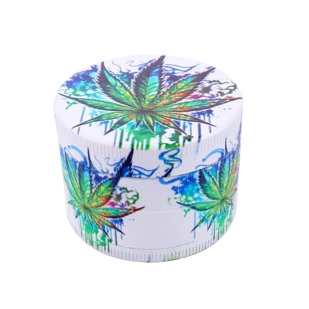SPLASH ARTWORK HERBAL LEAF 4-PIECE GRINDER