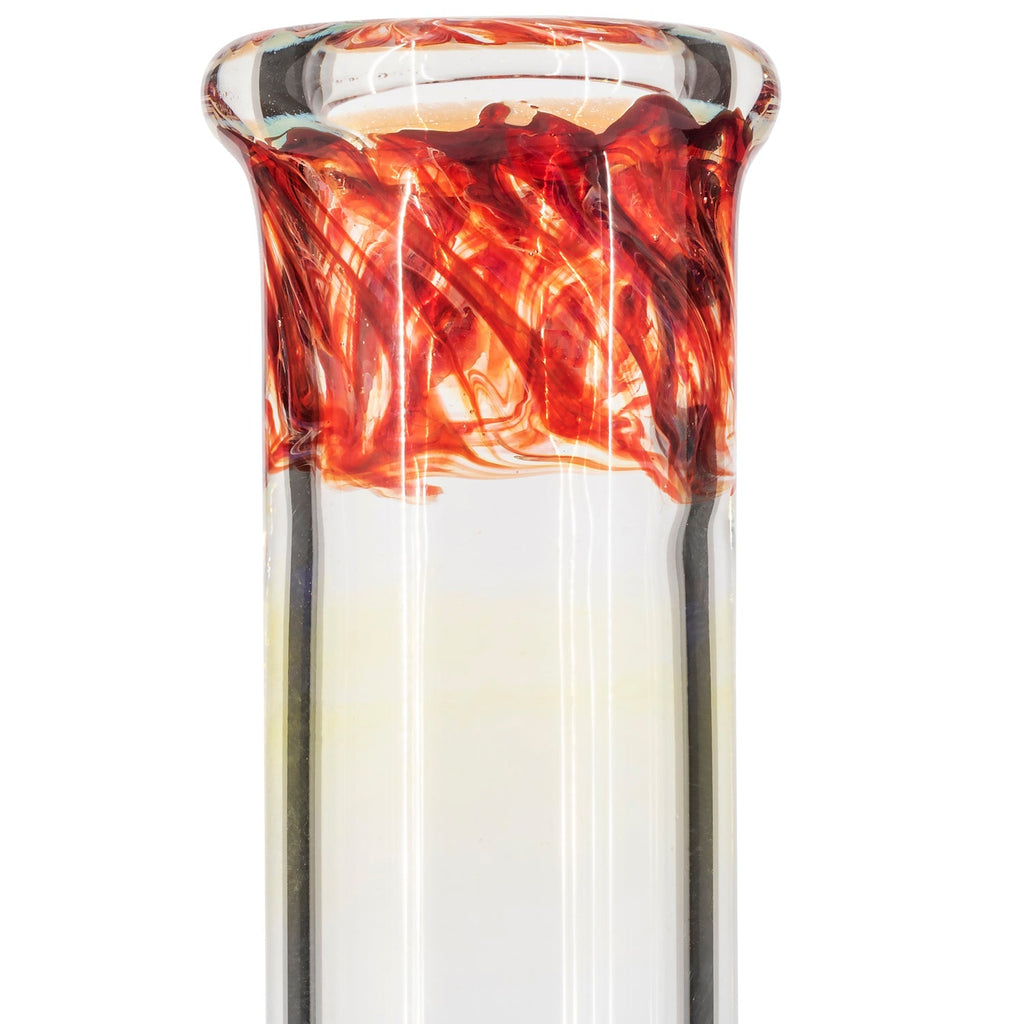 LA Pipes - Time Traveler Silver Fumed Pull-Stem Bubble Bong 8"