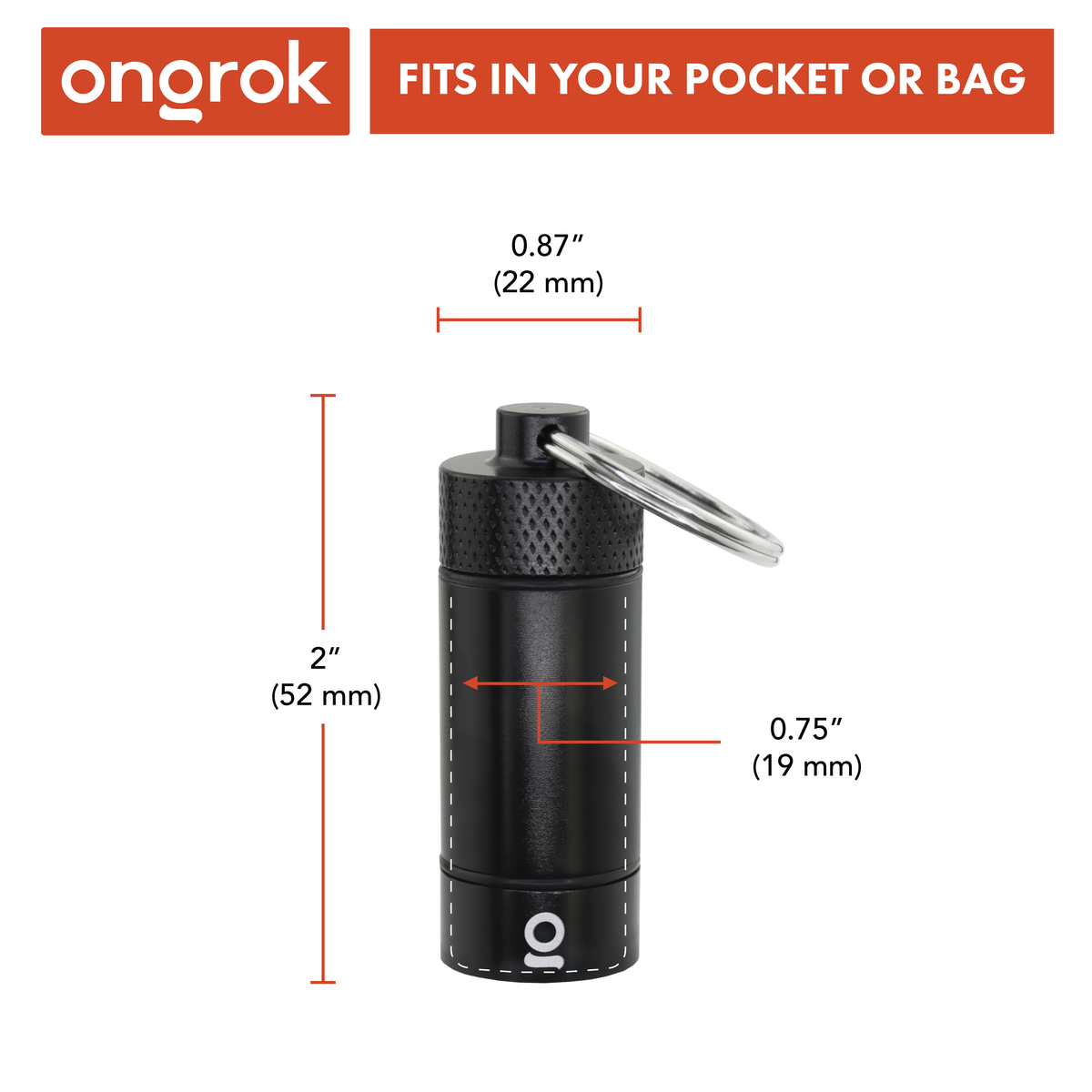 Ongrok - Small Storage Keychain