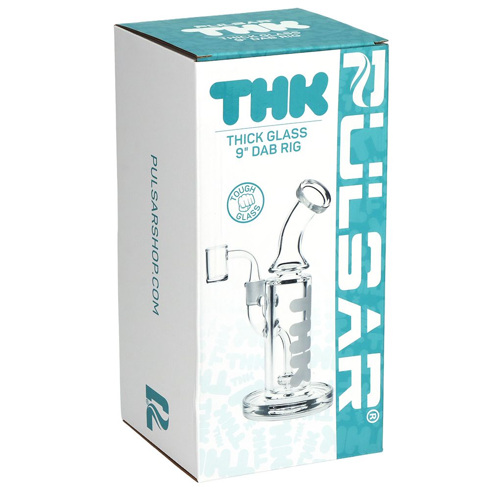 Pulsar ~ "THK" 9mm Glass Dab Rig - 9" / 14mm F