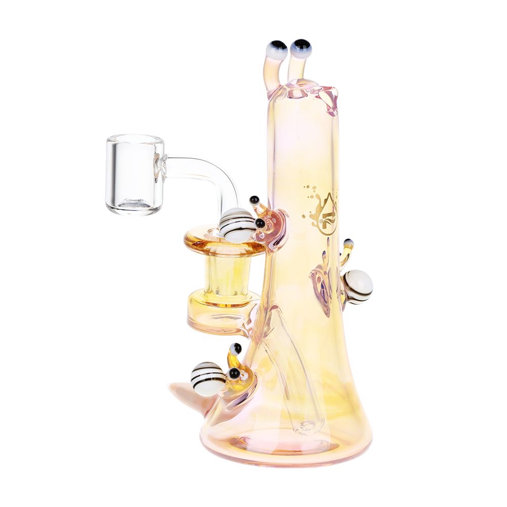 Pulsar ~ Snail Smoochies Glass Dab Rig | 6" | 14mm F