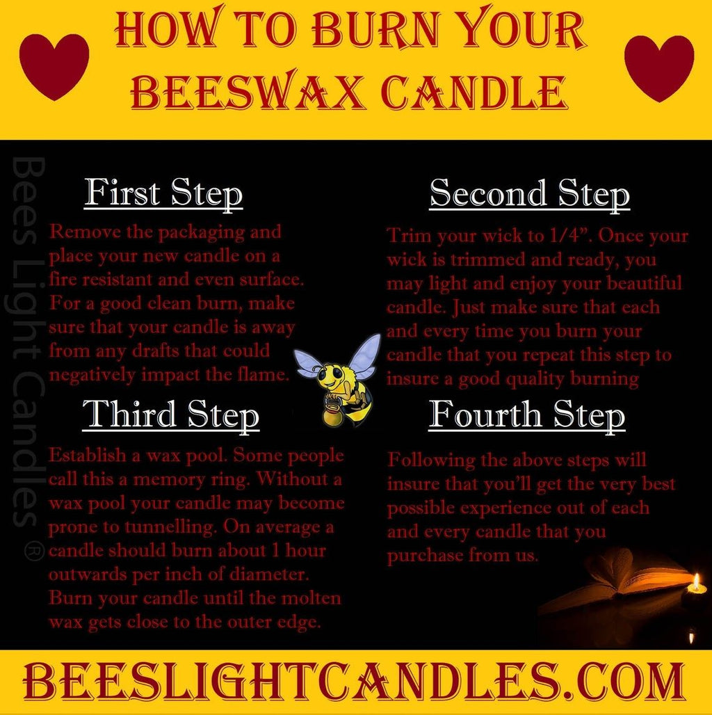 French Country Beeswax Pillar Candles