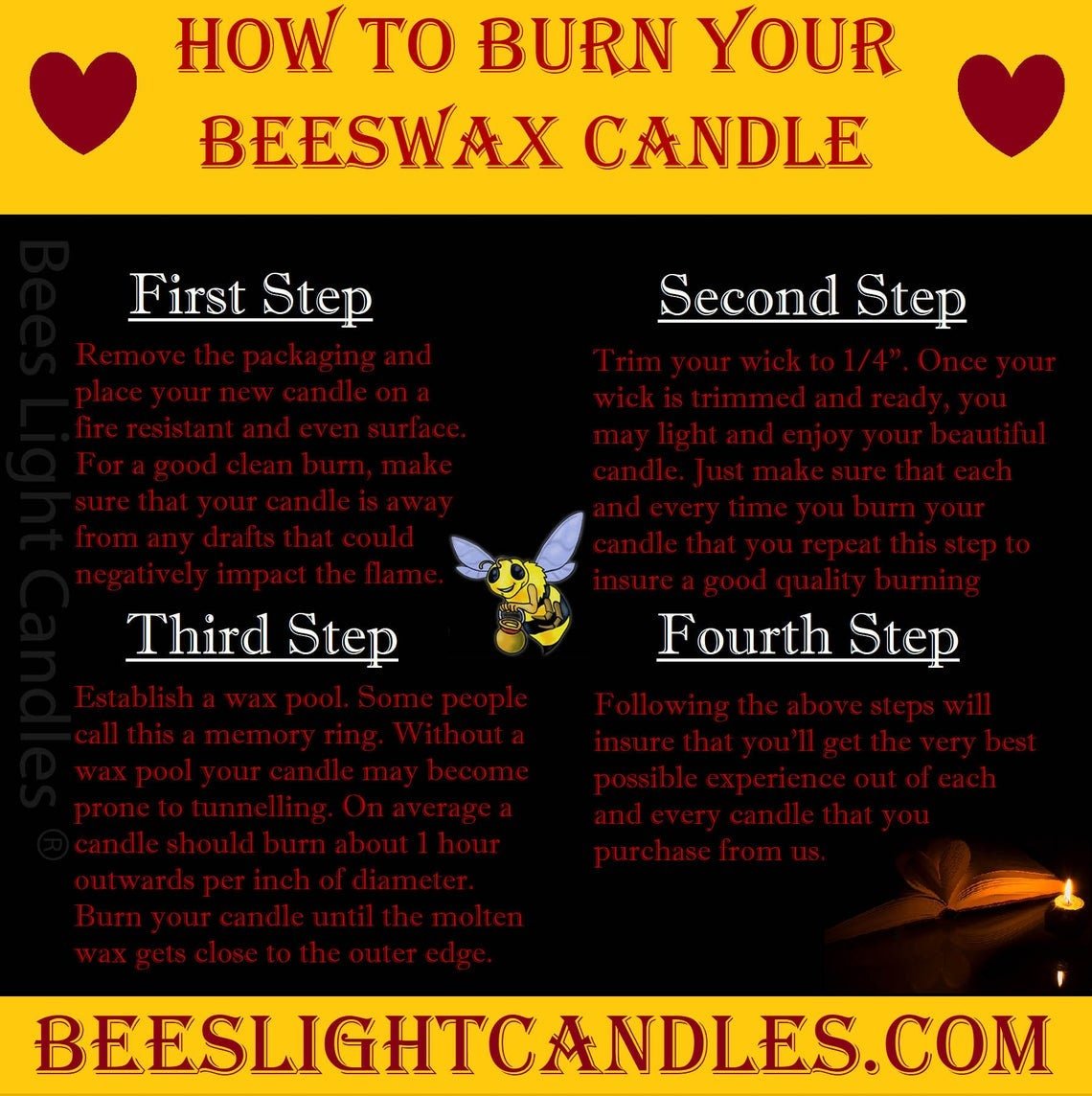French Country Beeswax Pillar Candles