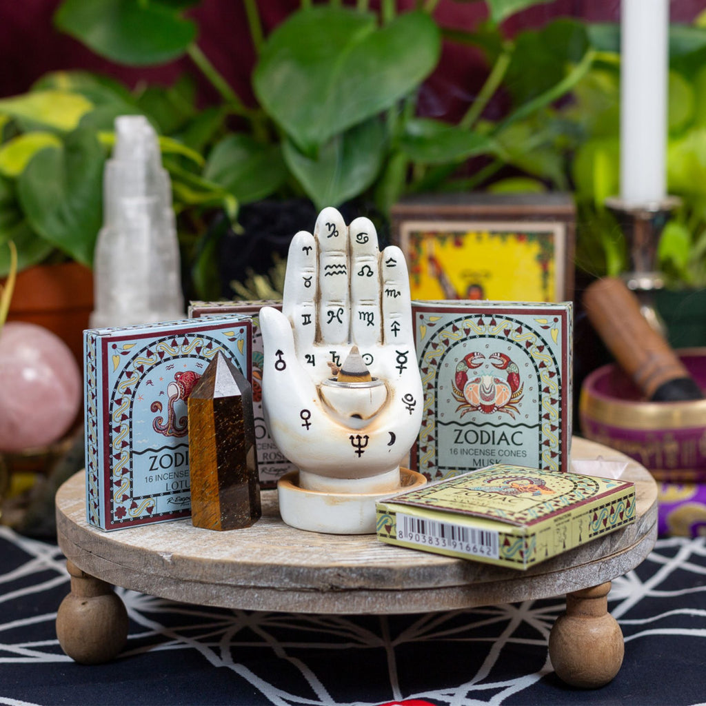 Palmistry Hand Back Flow Incense Burner