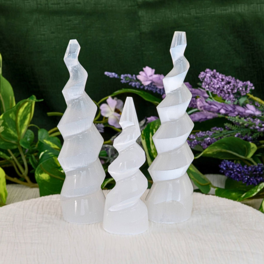 Selenite Corkscrew Tower