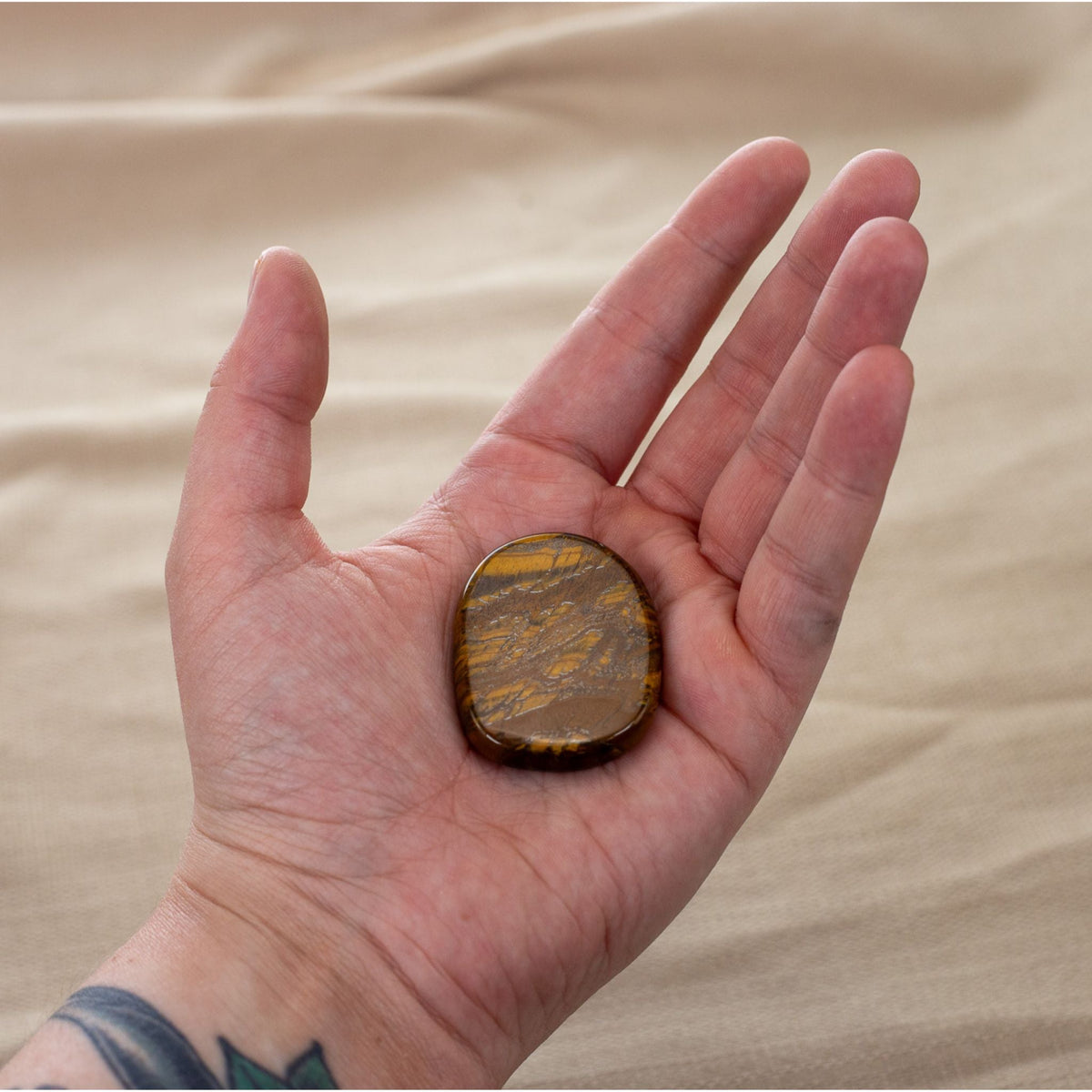 Tiger's Eye Palm Stone